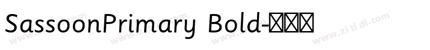 SassoonPrimary Bold字体转换
